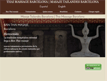 Tablet Screenshot of banthaimasaje.com